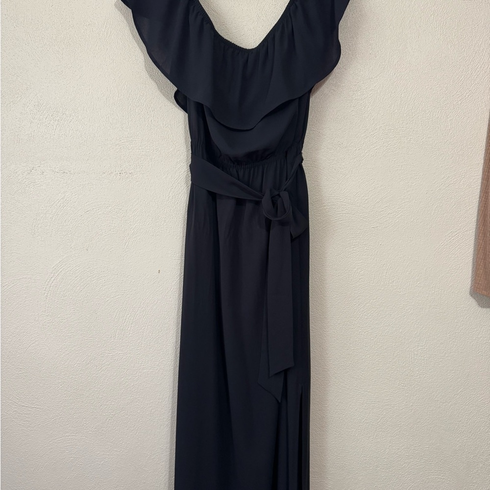 Express Black Off the Shoulder Maxi Dress